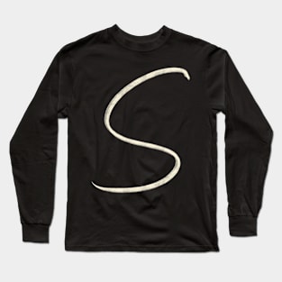 Hand Drawn Letter S Long Sleeve T-Shirt